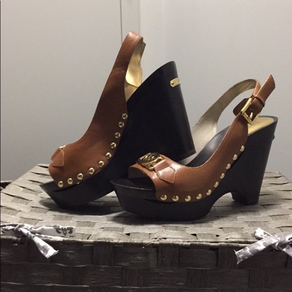 michael kors charm slingback shoes